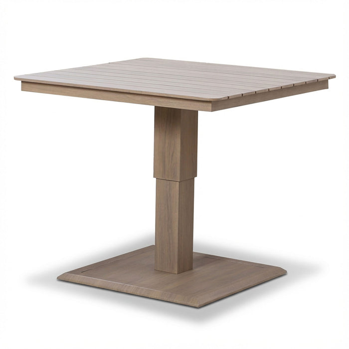 Havana Rope Weave Small Corner Dining Set with Square Rising Table & Footstools