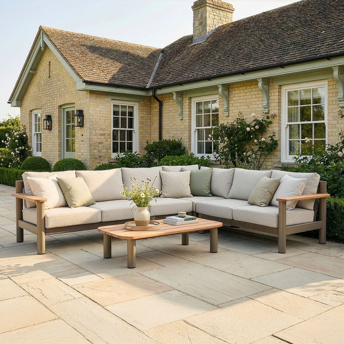 Sicily Rope Weave Large Corner Sofa Set