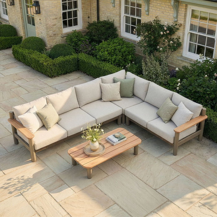 Sicily Rope Weave Large Corner Sofa Set