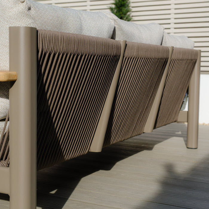 Sicily Rope Weave Large Corner Sofa Set