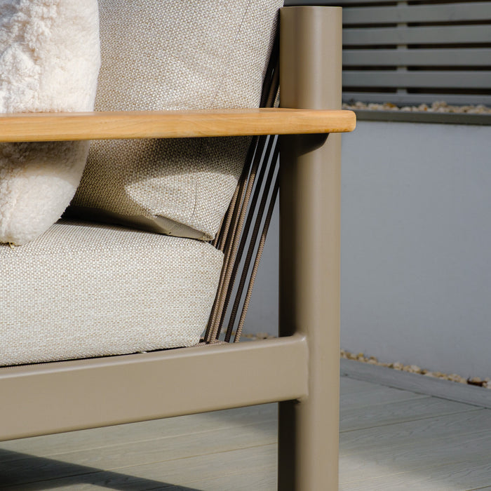 Sicily Rope Weave Small Corner Sofa Set