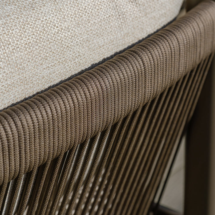 Sicily Rope Weave Small Corner Sofa Set