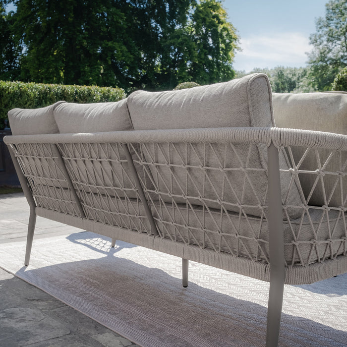 Monaco Rope Weave Large Corner Dining Set