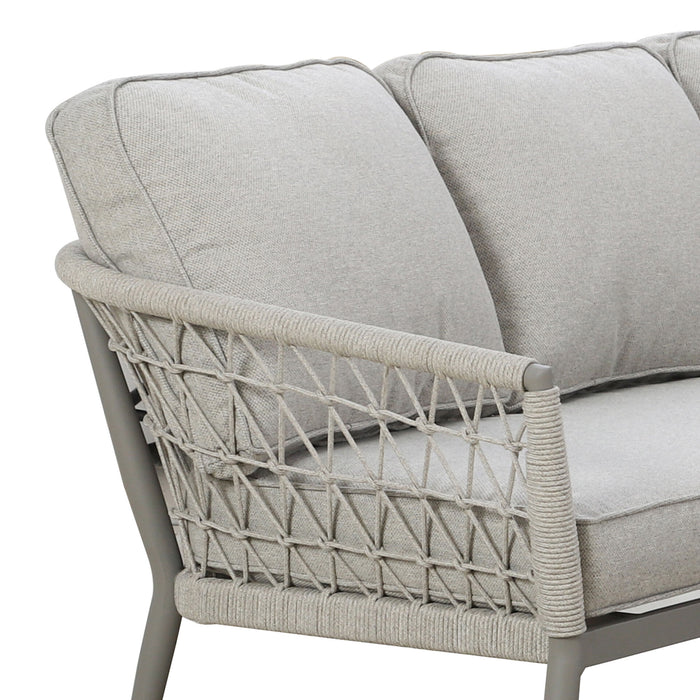 Monaco Rope Weave Large Corner Dining Set