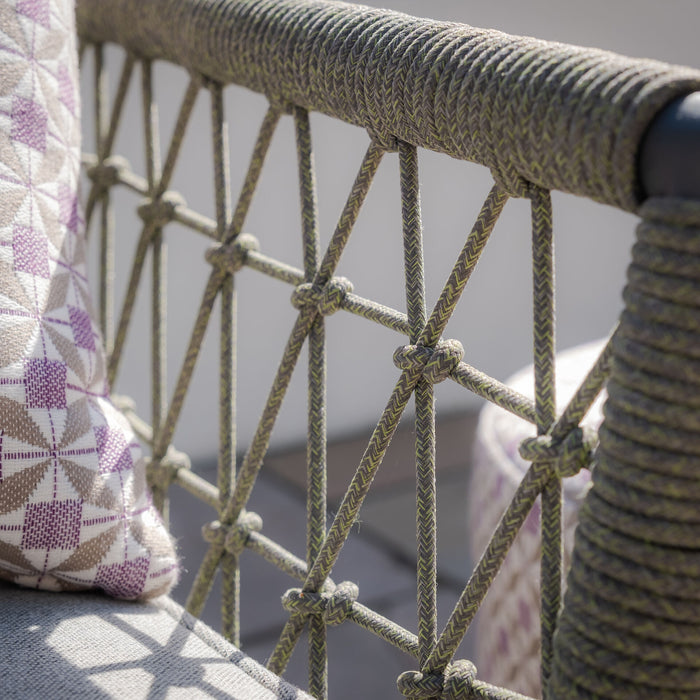 Monaco Rope Weave Large Corner Dining Set