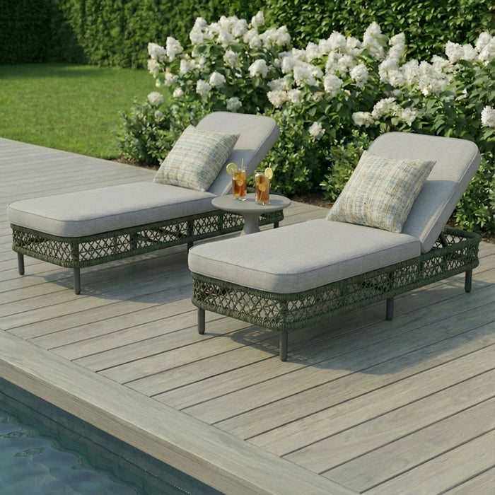 Monaco Rope Weave Sunlounger Set