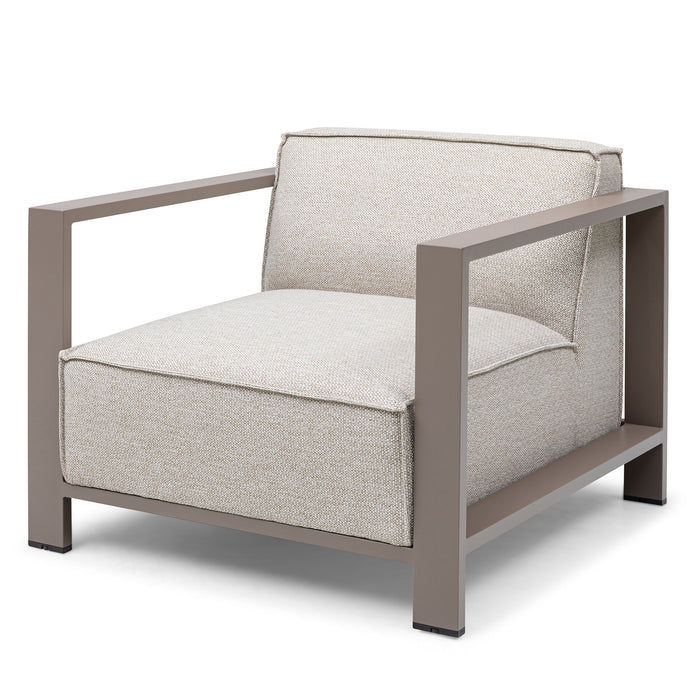 Outdoor Fabric Ibiza 3 Seat Sofa Set With Square Coffee Table