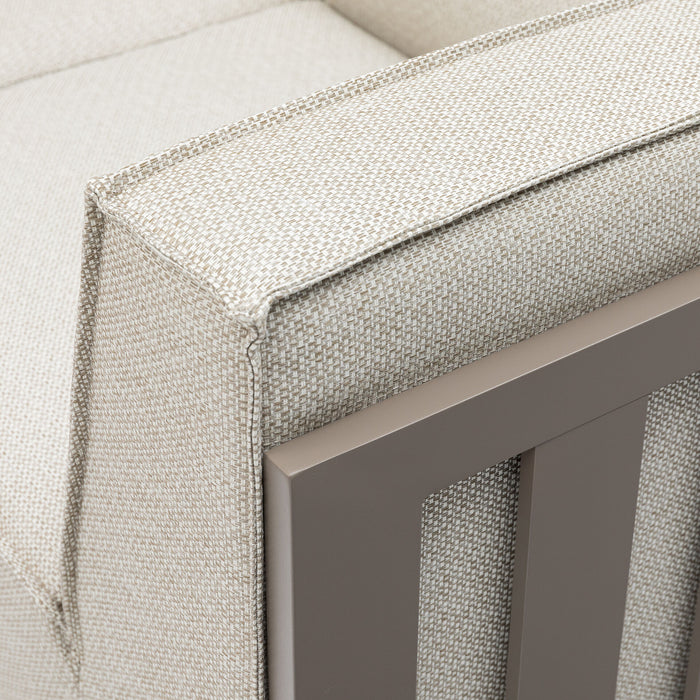 Outdoor Fabric Ibiza Large Corner Sofa Set With Square Coffee Table