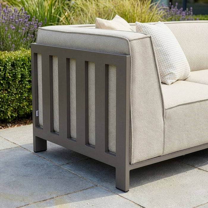 Outdoor Fabric Ibiza Small Corner Sofa Set With Square Coffee Table
