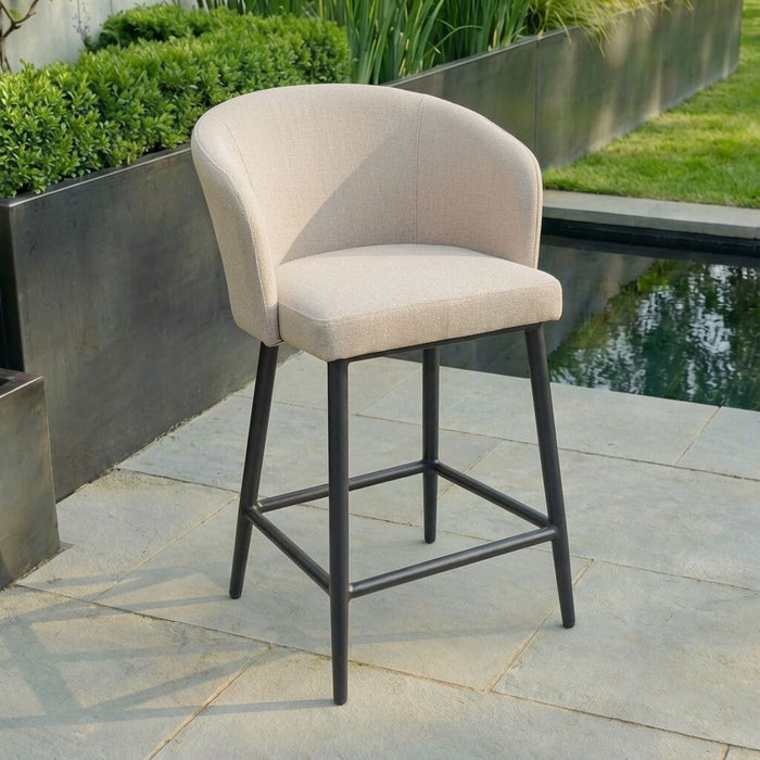 Outdoor Fabric Zen 4 Seat Round Bar Set