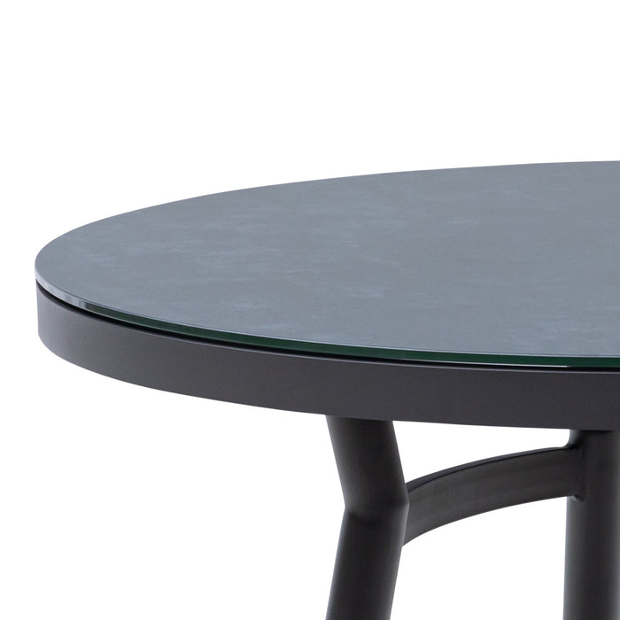 Outdoor Fabric Zen 4 Seat Round Bar Set