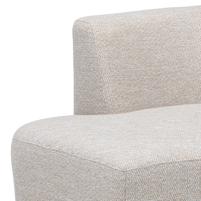 Outdoor Fabric Snug Lifestyle Suite with Rising Table - Latte