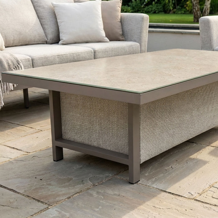 Outdoor Fabric Pulse 3 Seat Sofa Set with Rising Table