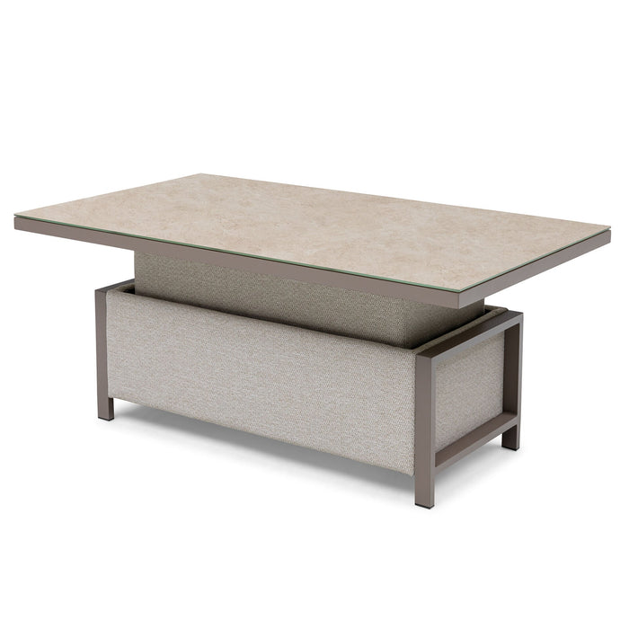 Outdoor Fabric Pulse 3 Seat Sofa Set with Rising Table