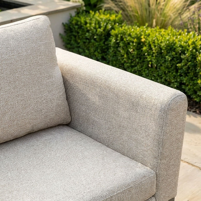 Outdoor Fabric Pulse Rectangular Corner Dining Set with Rising Table