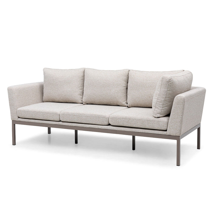 Outdoor Fabric Pulse Rectangular Corner Dining Set with Rising Table