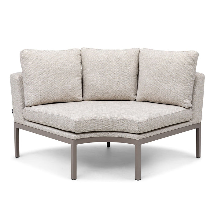 Outdoor Fabric Pulse Deluxe Square Corner Dining Set with Rising Table