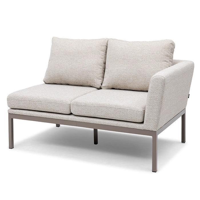 Outdoor Fabric Pulse Square Corner Dining Set with Rising Table