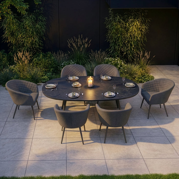 Outdoor Fabric Ambition 6 Seat Oval Dining Set
