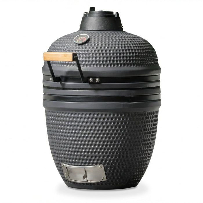 Ember 21 Inch Ceramic Egg Kamado BBQ - Matt Black