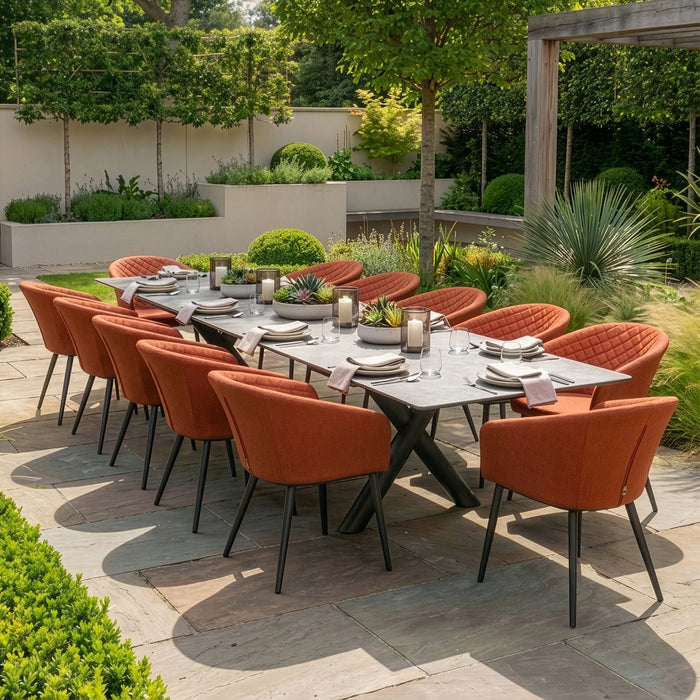 Outdoor Fabric Ambition 8-12 Seat Maxim Extending Dining Set
