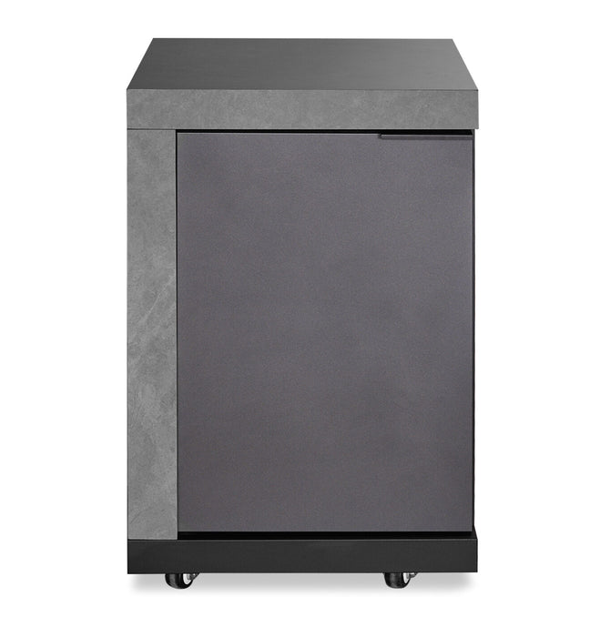 Ember Small Linear Outdoor Kitchen Kamado Set with 18 inch Kamado - Grey