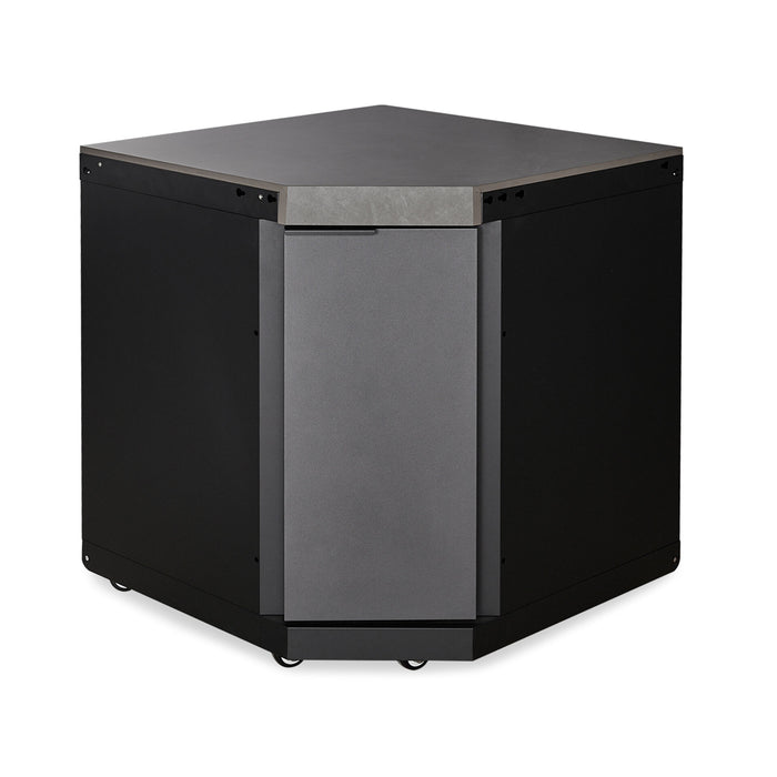 Ember Small Corner Outdoor Kitchen with Fridge & 18 inch Kamado