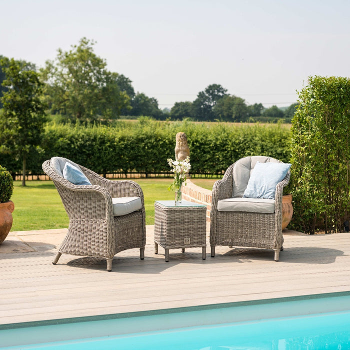 Oxford 3 Piece Rattan Bistro Set