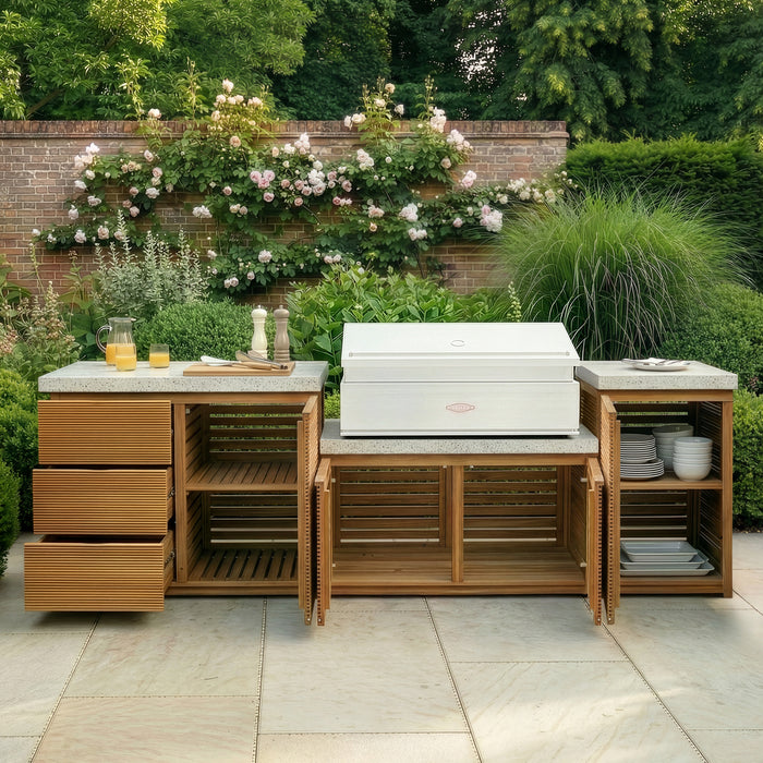 Antigua Outdoor Kitchen Storage Units - Medium Configuration