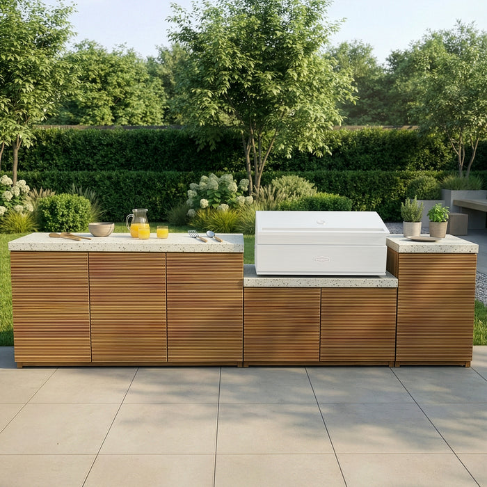 Antigua Outdoor Kitchen Storage Units - Large Configuration