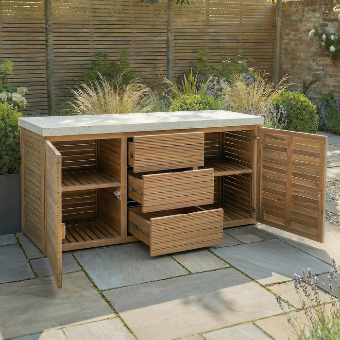 Antigua Outdoor Kitchen Triple Storage Unit