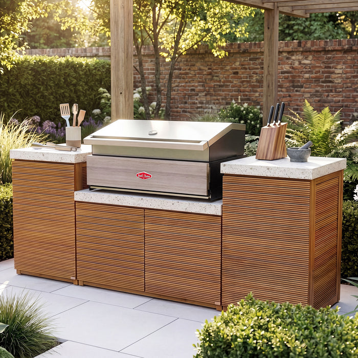 Antigua Outdoor Kitchen Storage Units with Beefeater 1500 Series BBQ - Small Configuration