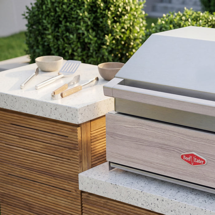 Antigua Outdoor Kitchen Storage Units with Beefeater 1500 Series BBQ - Small Configuration