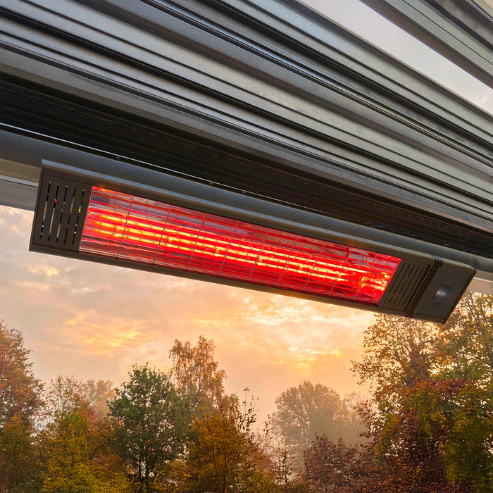 Como 2400W Infrared Pergola Heater - Grey