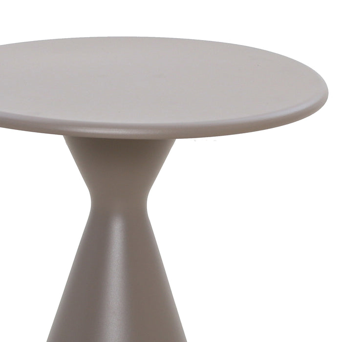 Aluminium Round Pedestal Side Table