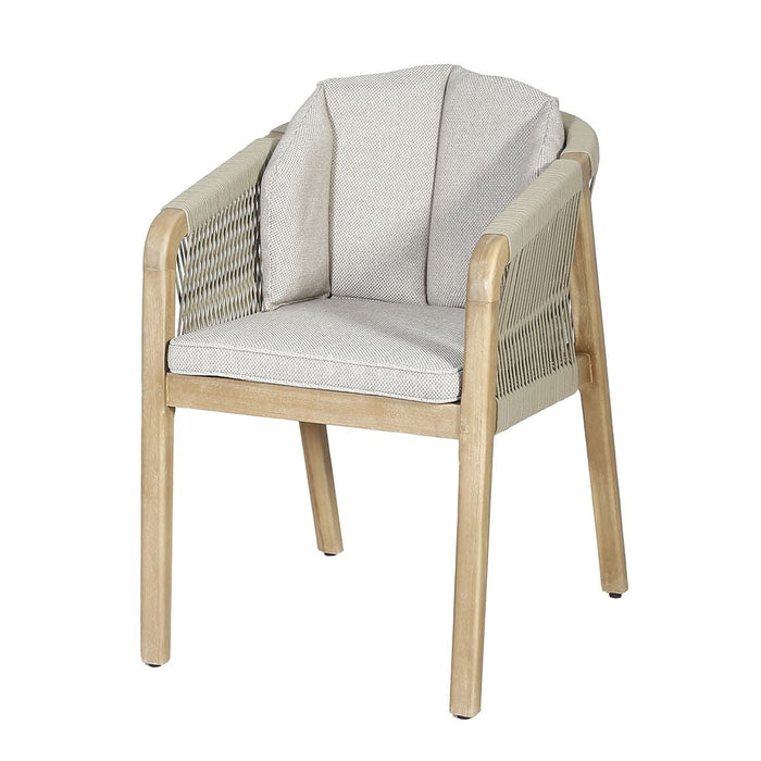 Martinique Rope Weave Pair of Dining Chairs