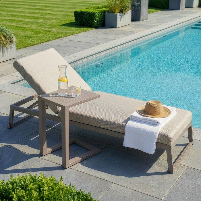 Outdoor Fabric Aluminium Side Table