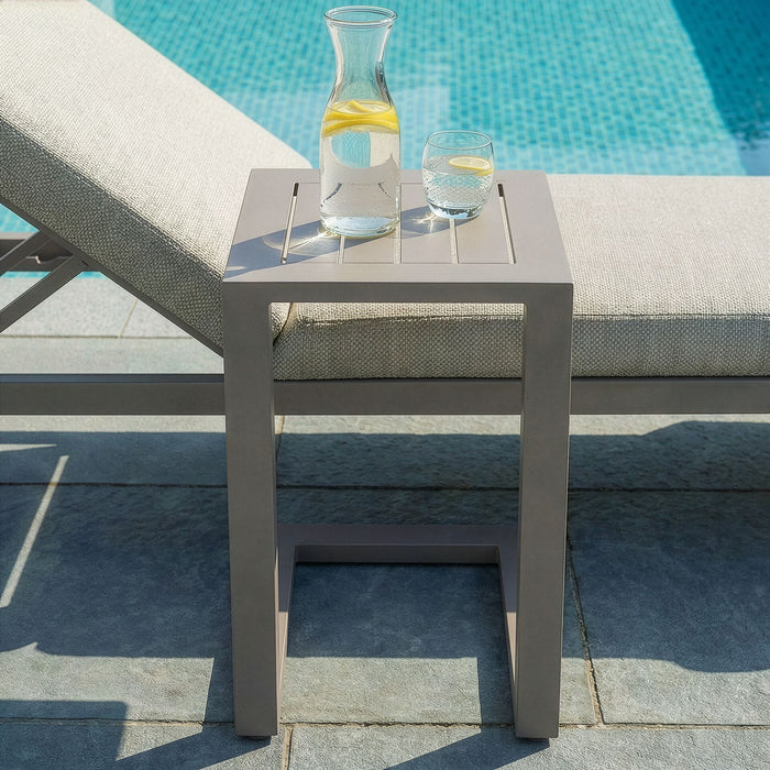 Outdoor Fabric Aluminium Side Table