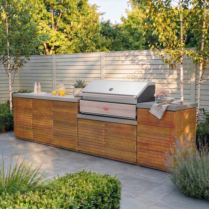 Bali Outdoor Kitchen Storage Units with Beefeater 1500 Series BBQ - Large Configuration