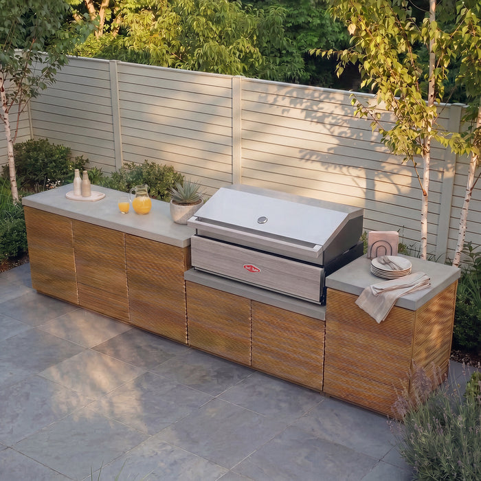 Bali Outdoor Kitchen Storage Units with Beefeater 1500 Series BBQ - Large Configuration