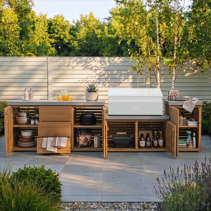 Bali Outdoor Kitchen Storage Units - Large Configuration
