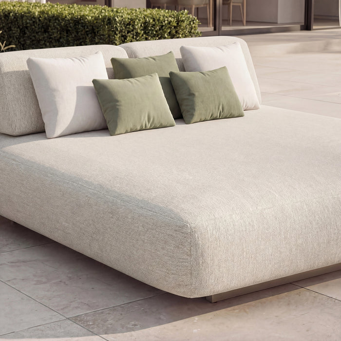 Outdoor Fabric Cannes Daybed - Pebble