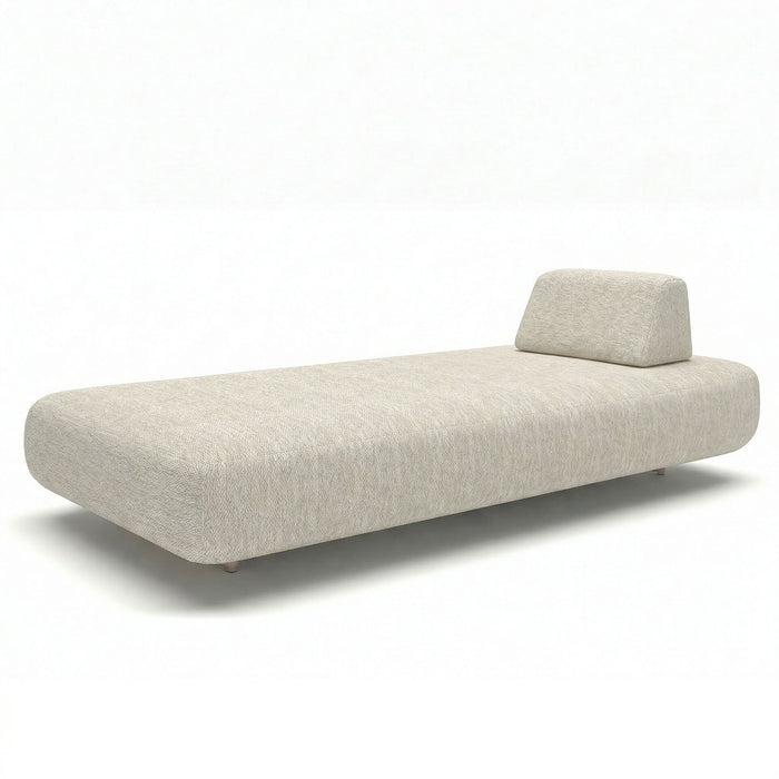 Outdoor Fabric Cannes Sunlounger - Pebble