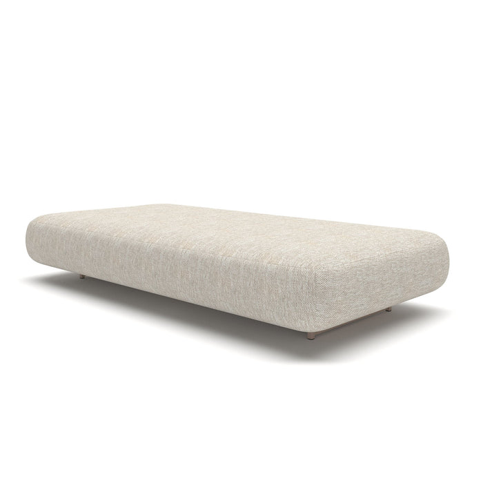 Outdoor Fabric Cannes Sunlounger - Pebble