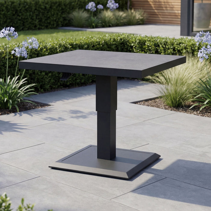 Aluminium Square Outdoor Rising Table
