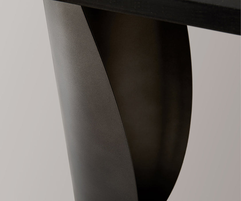 Console Table Solena 135x40cm Marble Black Metal Black