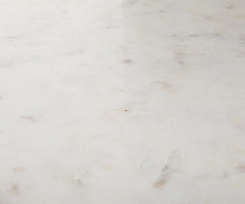 Console Table Solena 135x40cm Marble White Metal Black