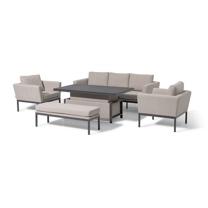 Outdoor Fabric Pulse 3 Seat Sofa Set with Rising Table