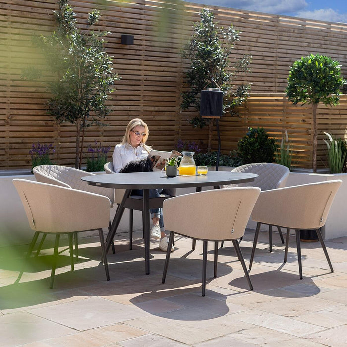 Outdoor Fabric Ambition 6 Seat Oval Dining Set