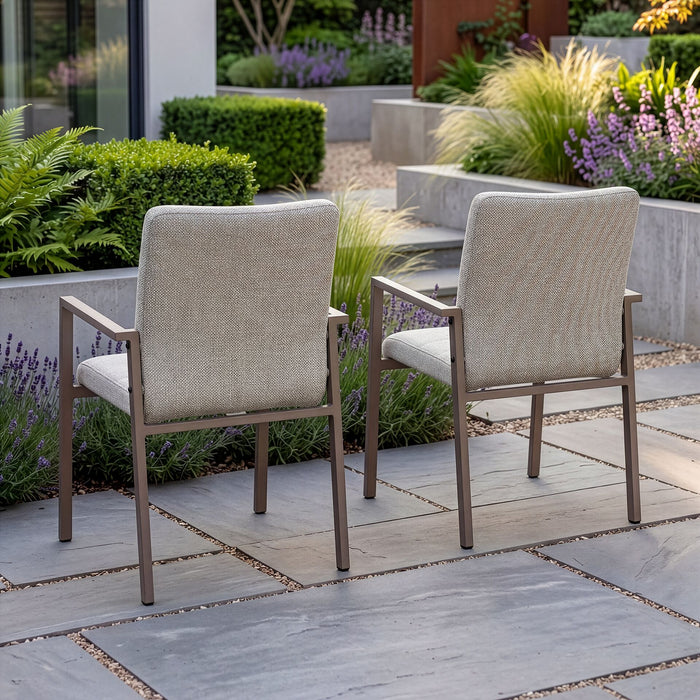 Outdoor Fabric Pair of Ibiza Dining Chairs